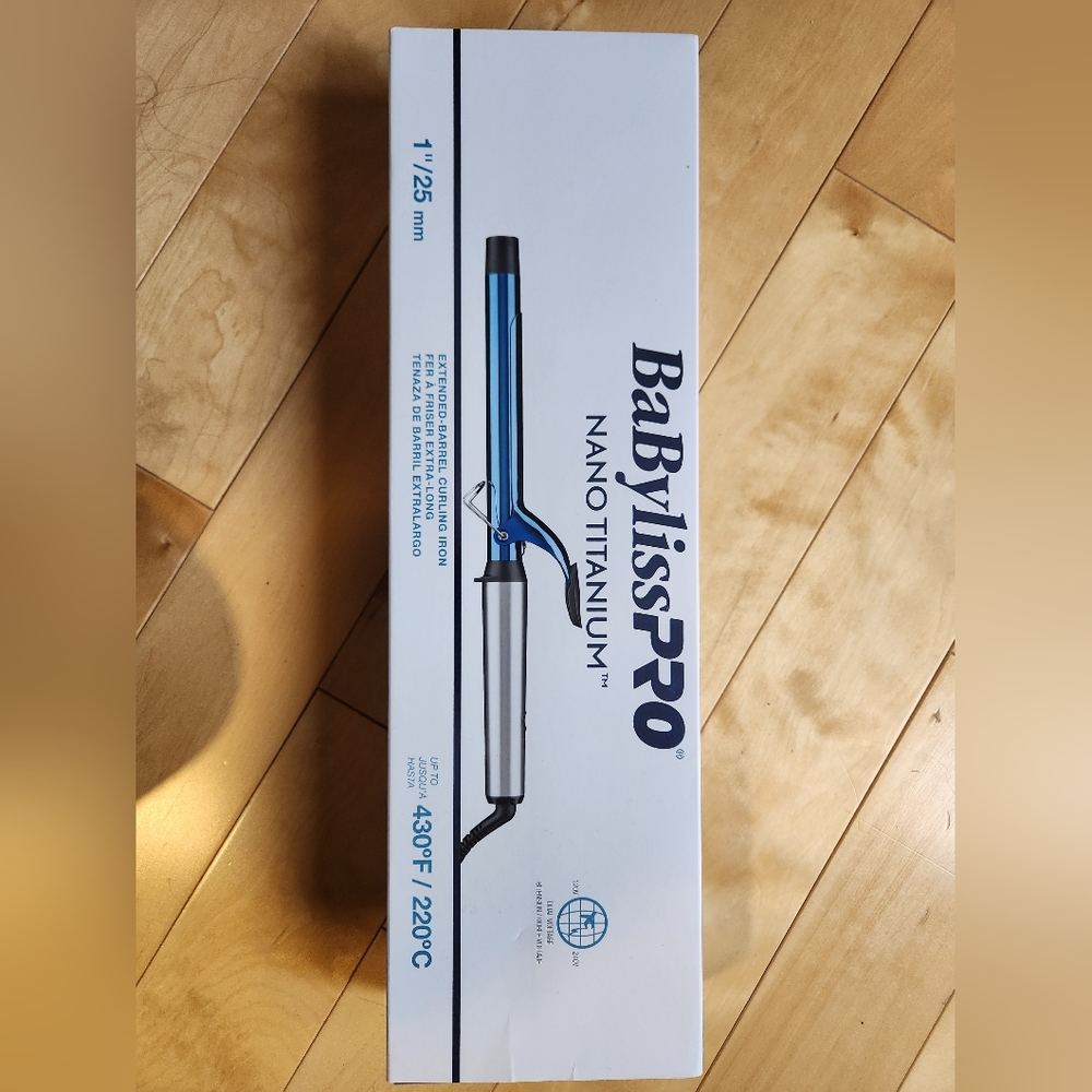 BaBylissPRO Nano Titanium Extended-Barrel Curling Iron 1"